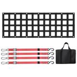 Rede Traseira Vevor Para Cama De Caminhão 54x18cm Com 4 Alças 680kg