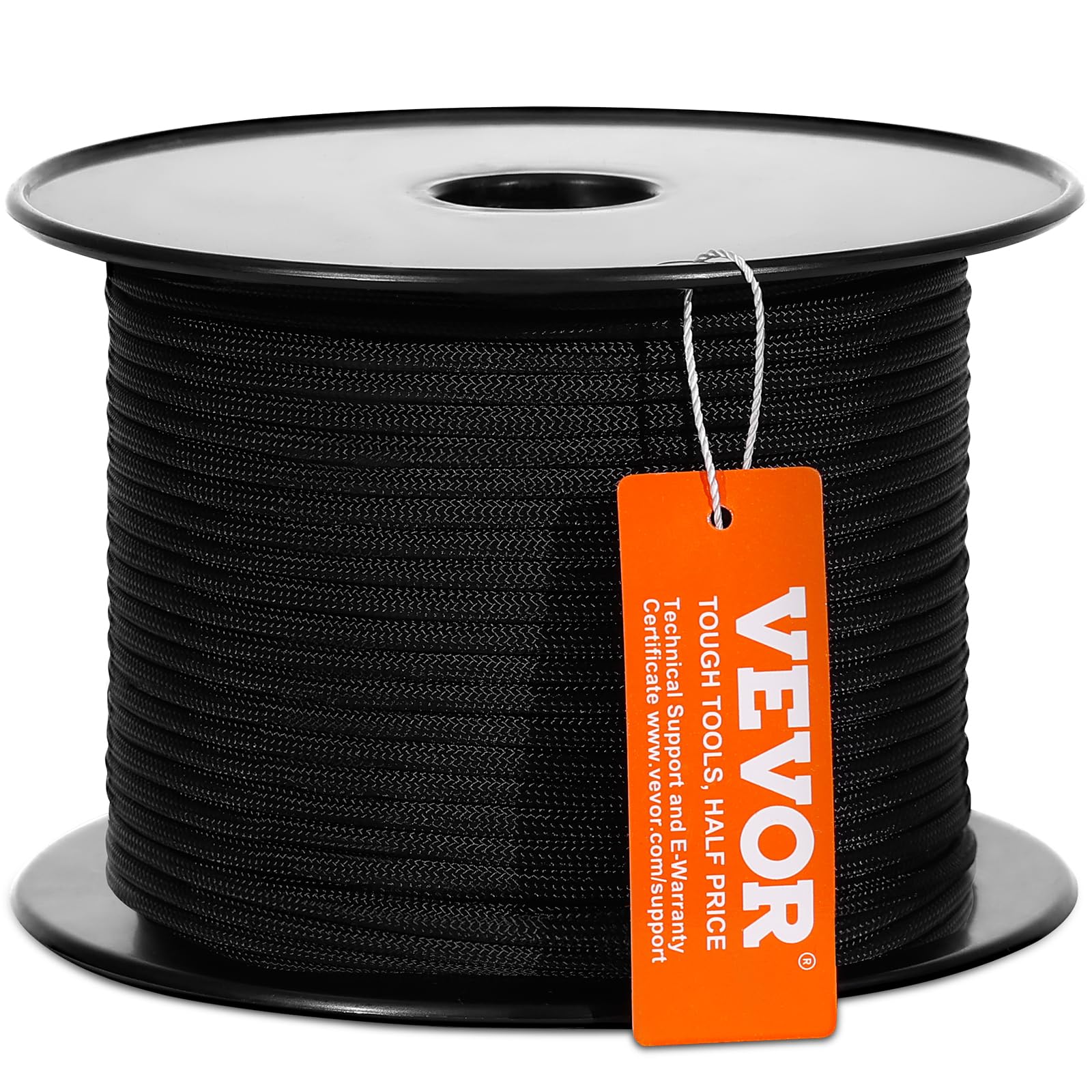 Corda De Escalada Vevor, Nylon Trançado, 3/16 Polegadas X 250 Pés (720 Libras)