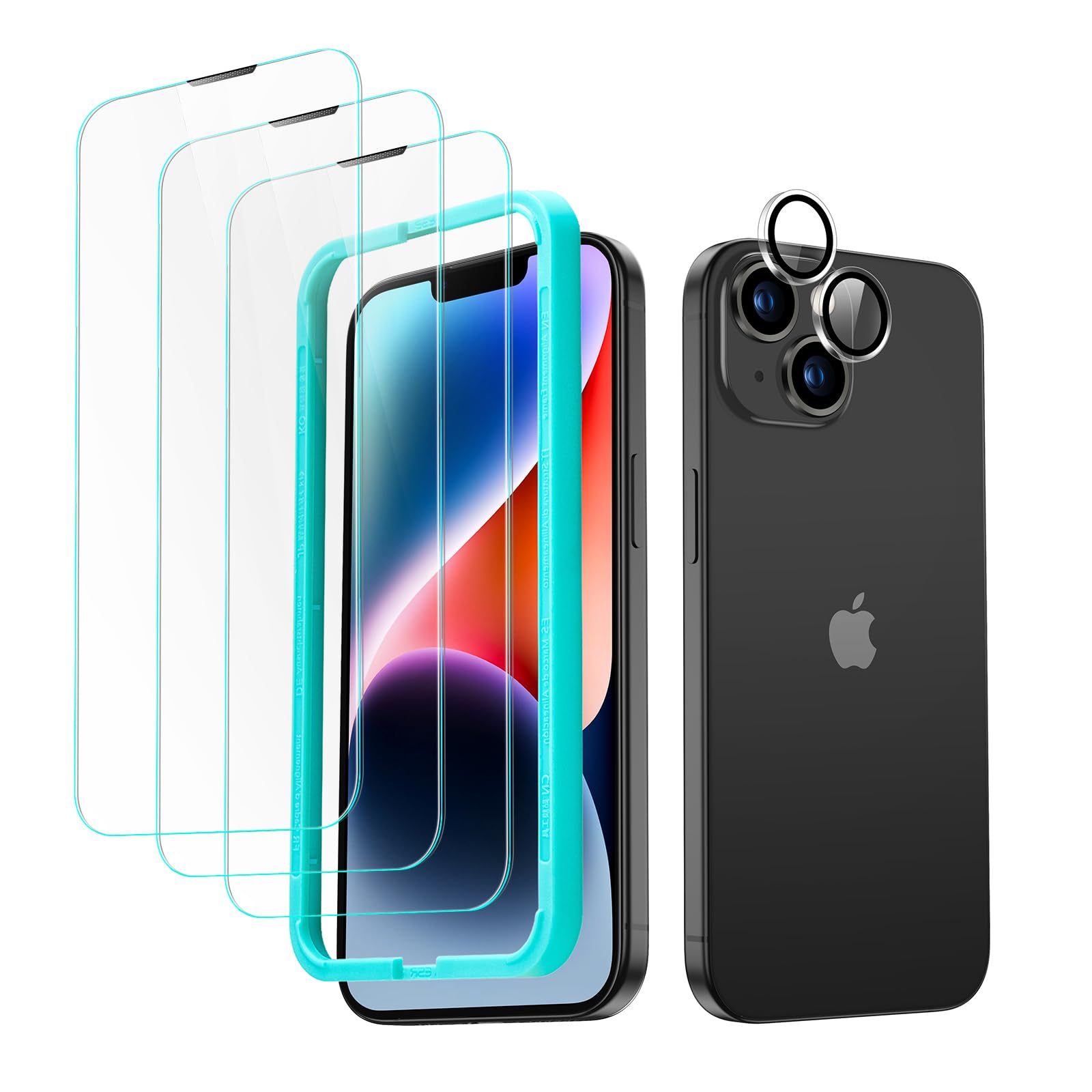Conjunto De Protetores De Tela Esr Para Iphone 14 Com 3 Vidros Temperados