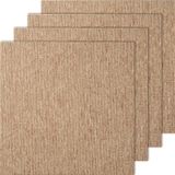 Telhas De Carpete Vevor Reutilizáveis 20x20cm Com Acolchoamento Marrom Escuro X16