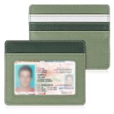 Porta-cartões Fintie Slim Minimalist Rfid Blocking Green