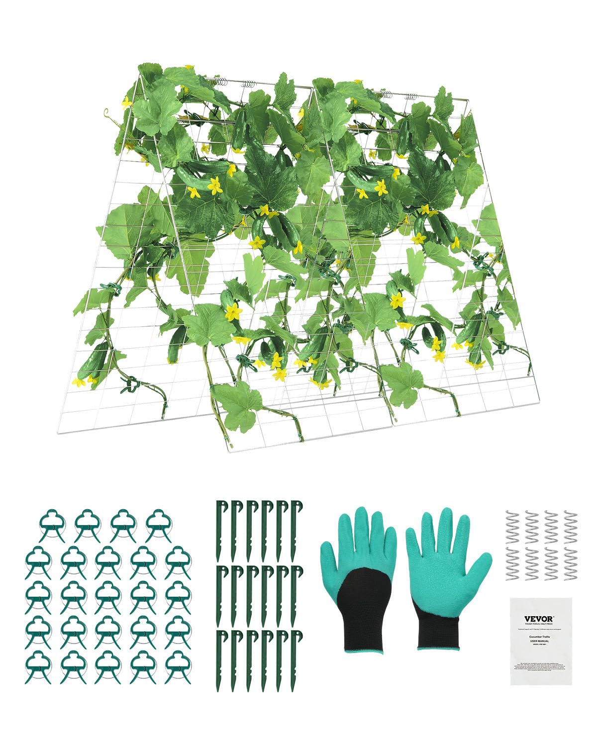 Treliça De Pepino Vevor 35x55cm Jardim De Metal Para Plantas Trepadeiras