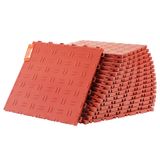 Telhas De Revestimento De Piso Interligadas Vevor 30x30cm, Pacote Com 25 Unidades, Vermelhas