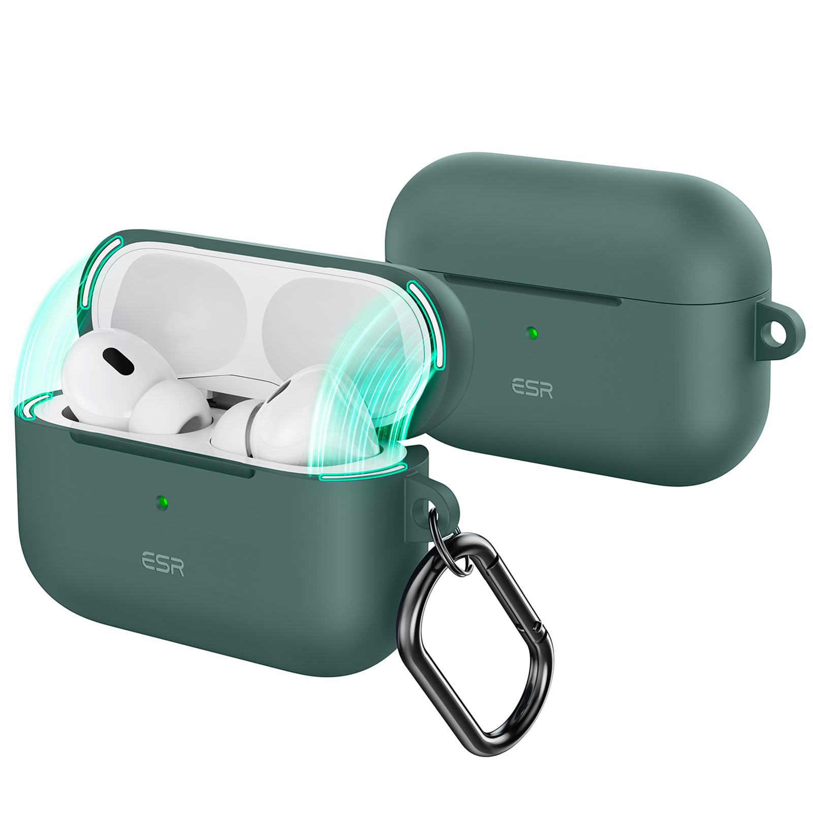 Capa Esr Para Airpods Pro De 2ª Geração Com Cabo Usb-c/lightning Verde