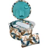 Cesta De Costura Singer Premium Redonda Grande Com Bolsa Com Zíper