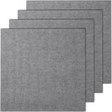 Telhas De Carpete Vevor Autoadesivas 60x60cm Cinza Claro (9 Ladrilhos)