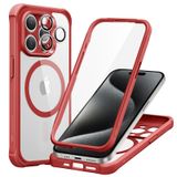 Capa De Telefone Esr Para Iphone 15 Pro Com Vidro Temperado Vermelho Transparente