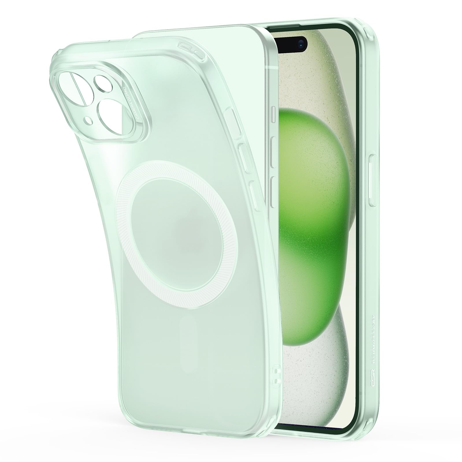 Capa De Telefone Esr Para Iphone 15 Magsafe Military-grade Verde