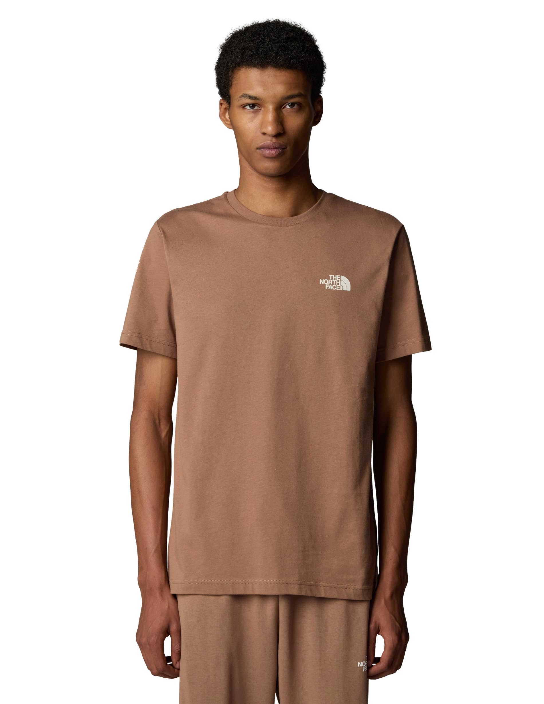 Camiseta Com Estampa The North Face Biner 4 Para Café Com Leite Masculina - Xxl