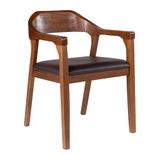Poltrona De Jantar Boraam Rasmus Chestnut Wire-brush