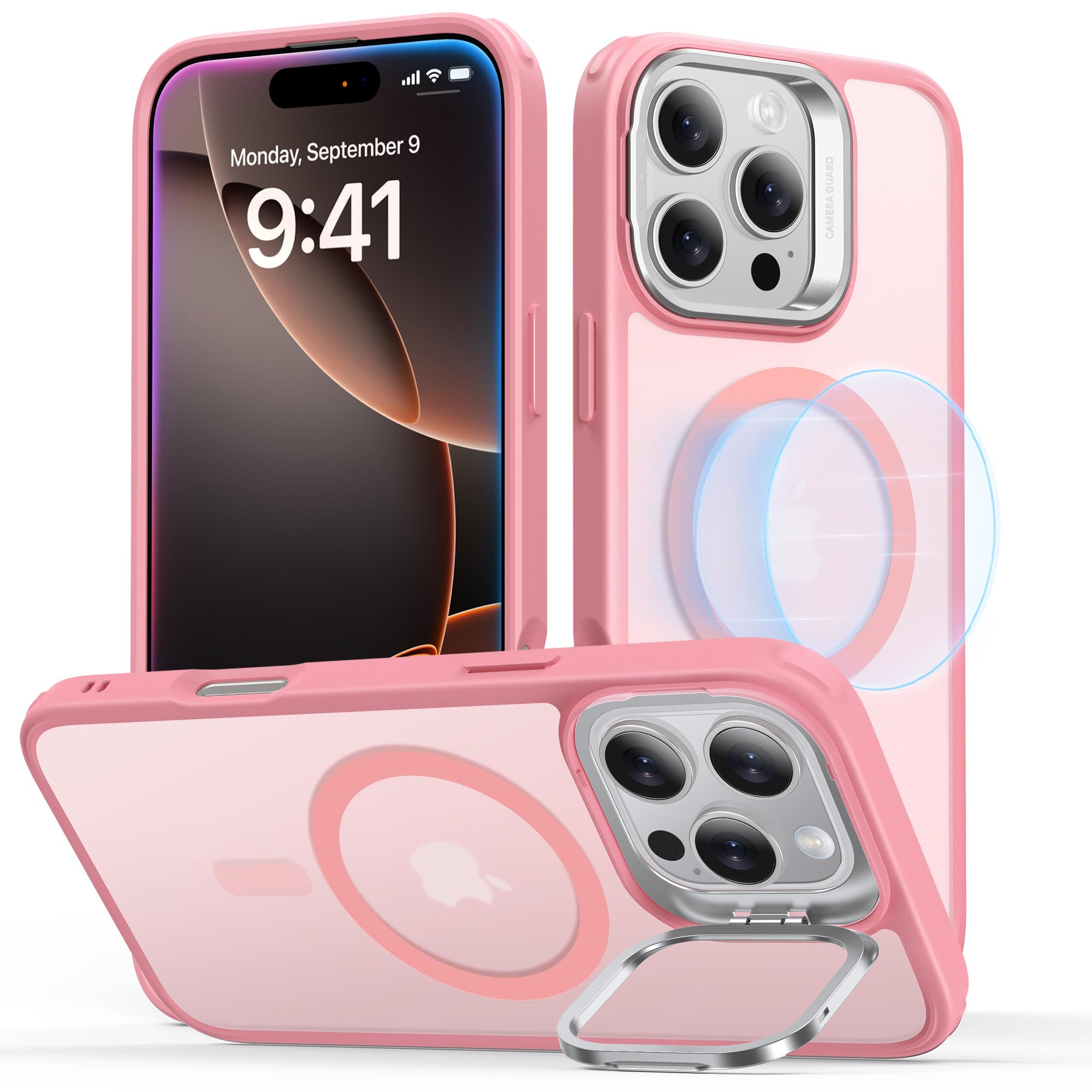 Capa De Telefone Esr Para Iphone 16 Pro Max Com Magsafe Frosted Pink