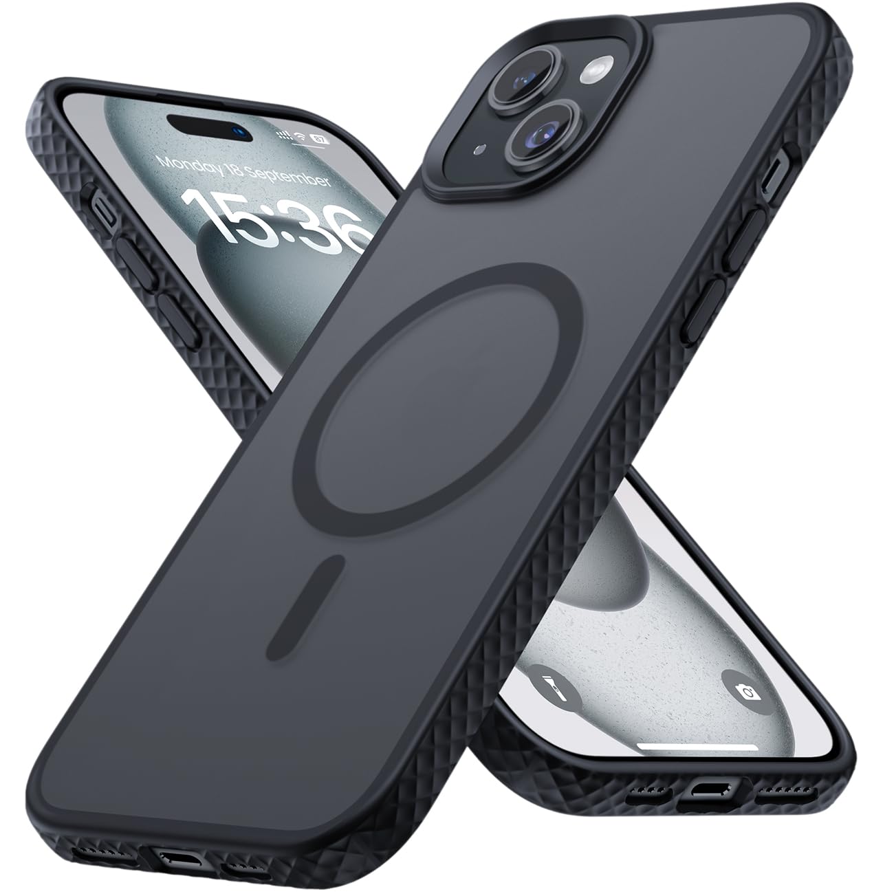 Capa Magnética Lamicall Para Iphone 15 Plus Com Magsafe [diamond]