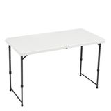 Mesa De Jantar Dobrável Amazon Basics 4 Pés Retangular Branca