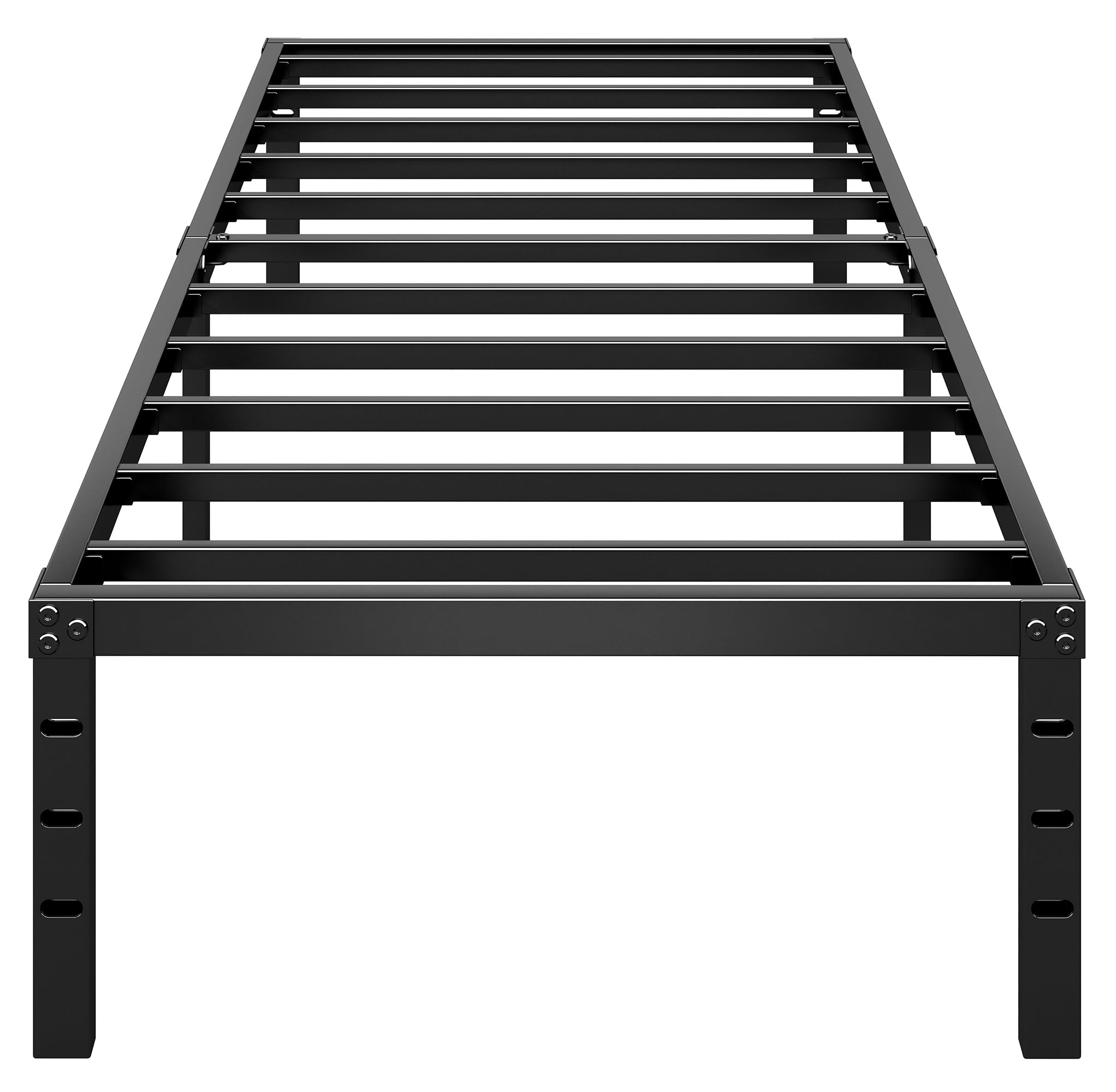 Estrutura De Cama Plataforma Hlipha Metal De 14 Polegadas De Altura, Tamanho Duplo