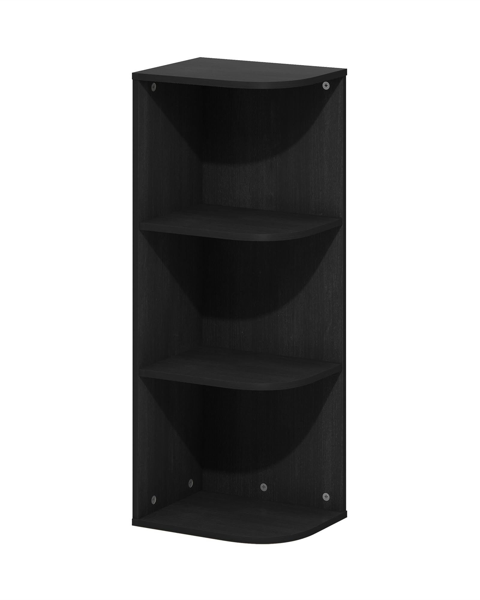Estante De Canto Com Prateleira Aberta Furinno Pasir 3-tier Blackwood