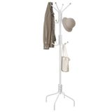 Cabide Songmics Freestanding Metal Com 12 Ganchos Branco Pérola