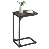 Mesa Lateral Vasagle Em Forma De C Para Sofá, Sala De Estar Castanha
