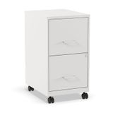 Armário De Arquivos Staples Vertical Mobile Letter Pearl Com 2 Gavetas