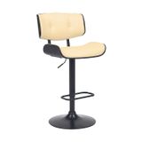 Banco De Bar Armen Living Brooklyn Adjustable Swivel Cream