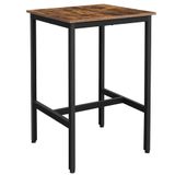 Mesa De Bar Vasagle: Cozinha Pequena, Jantar, 60x60x92 Cm, Rústica