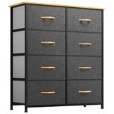 Cômoda Yitahome Com 8 Gavetas, Armazenamento Em Tecido, Torre, Aço