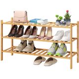 Sapateira Viewcare De Madeira De Bambu De 3 Camadas Para 9 A 15 Pares