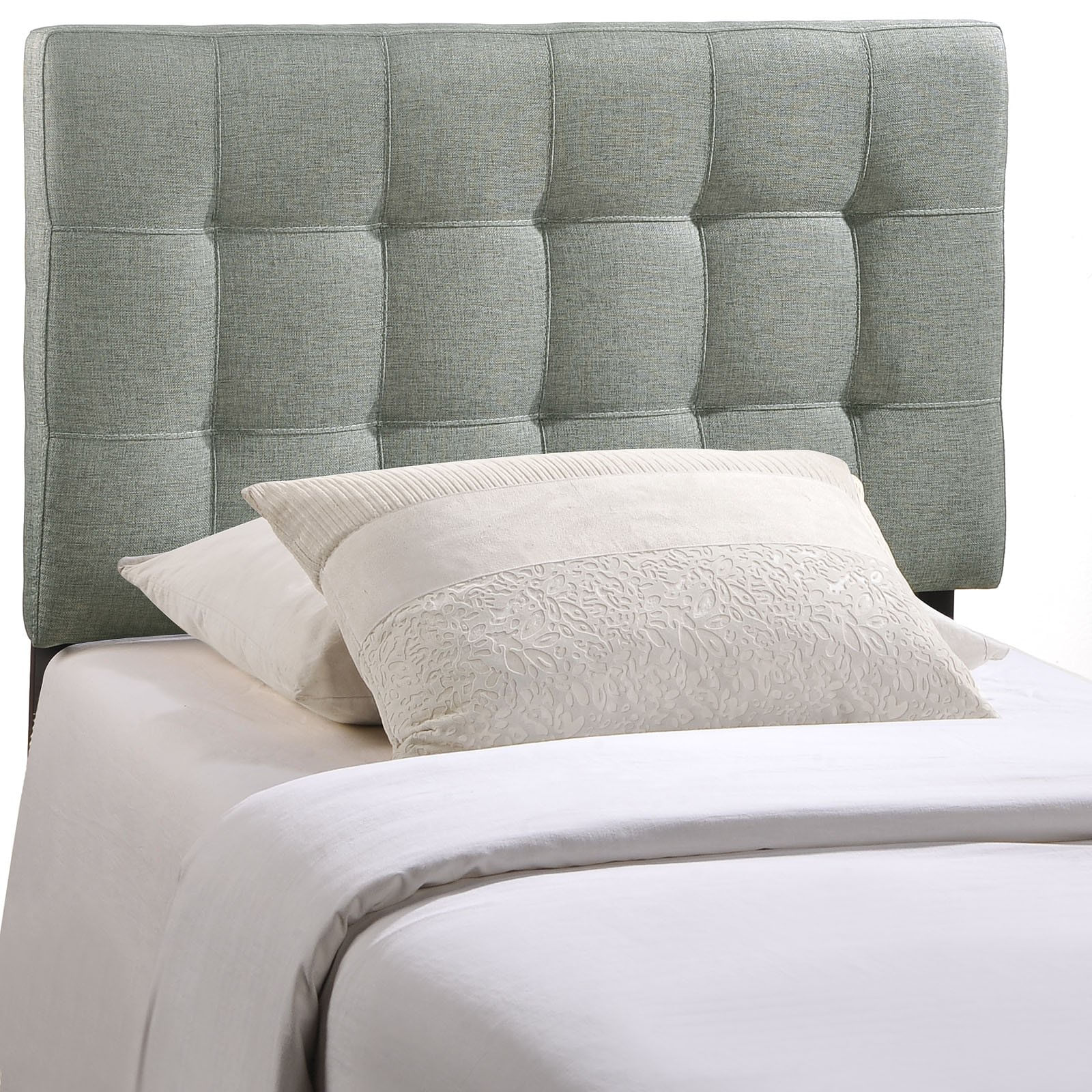 Cabeceira Modway Lily Tufted Linen Tecido Estofado Twin