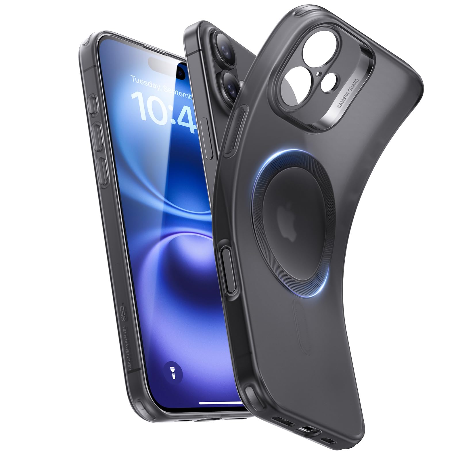 Capa De Telefone Esr Para Iphone 16 Compatível Com Magsafe Frosted Black