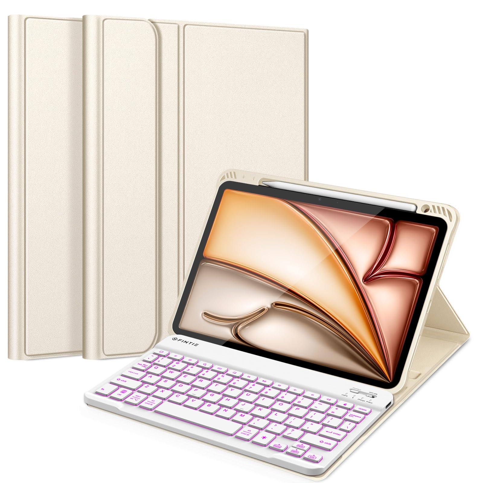 Capa De Teclado Fintie Para Ipad Air 11 Polegadas M3 (2025) /m2 (2024)