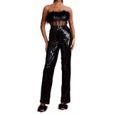 Macacão Bella Barnett Stunning Stunning Stunning Sequin Feather Black Women