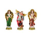 Três Arcanjos 23cm - Enfeite Resina