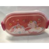 Lancheira Pote Lanche Grande Escolar Rosa