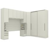 Quarto Casal Modulado 5 Pecas Seletto Areia Henn