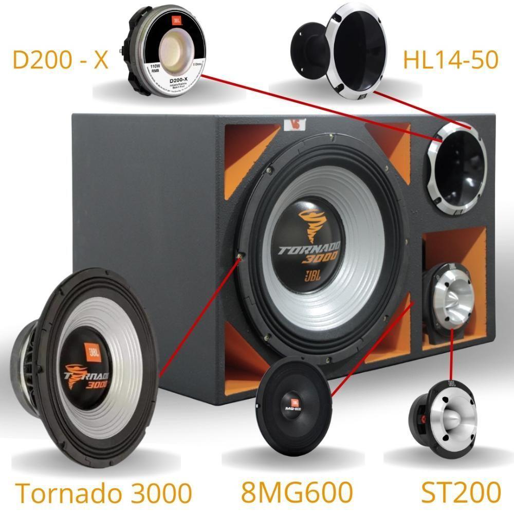 Unit Tornado 160　23-24 Caixa Trio JBL Selenium Tornado 15SWT3000 15 Pol + D405x + ST400