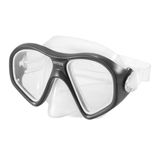 Máscara De Mergulho Policarbonato Reef Rider Preta Piscina Mar - Intex