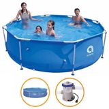 Piscina Estrutural Armação 4383 Litros Bomba Filtro 110v E Capa Avenli Jilong