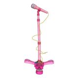 Brinquedo Microfone Infantil C- Pedestal Rosa - Fênix