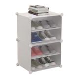 Sapateira Organizador Modular Multiuso Com 4 Prateleiras Reforçadas