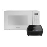 Kit Micro-ondas Brastemp 32l Branco Bms46ab E Sanduicheira Cadence Preto Kit Micro-ondas Brastemp 32l Branco Bms46ab 220v E Ganhe Sanduicheira Cadenc