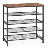Sapateira Usikey 5-tier Industrial Para 12-16 Pares De Marrom Rústico