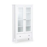 Cristaleira Vogue Com Vidro 2 Portas 1 Gaveta Branca
