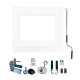 Toldo Cortina Branco C/ Visor - 2,50m X 2,90m - Kit Completo