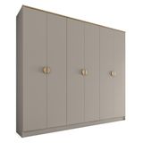 Guarda-roupa Casal Asti 100% Mdf 6 Portas 2 Gavetas Urbi