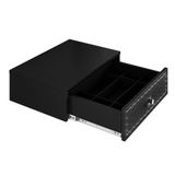 Penteadeira Suspensa Strass 1 Gaveta Preto 50 Cm