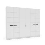 Guarda-roupa Casal Lisboa 6 Portas 4 Gavetas Branco