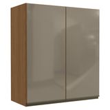 Armario Aereo 2p Vidro 80 Cm Mdp Maxxi G765 Canela Kappesberg