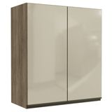 Armario Aereo 2p Vidro 80 Cm Mdp Maxxi G765 Nogal Kappesberg