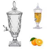 Suqueira De Cristal 2l - Dispenser De Bebidas Com Torneira