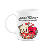 Caneca Namorados - Amor Eterno Como Queijo E Goiabada