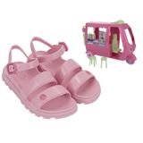 Sandalia Grendene Kids Barbie Sorveteria Rosa Claro 031